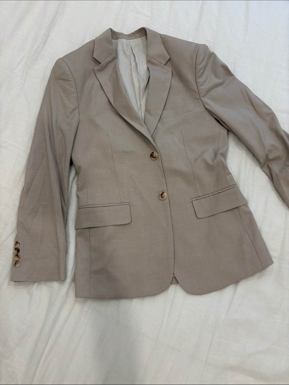 Tan Blazer: Revelry Suits Size 36 Slim Fit